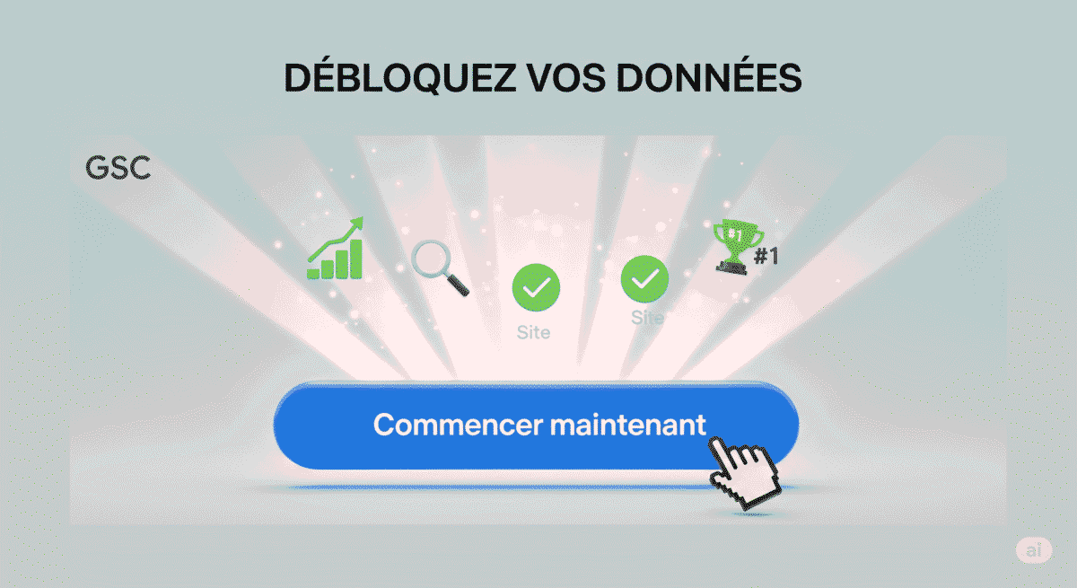 Page d'accueil de Google Search Console