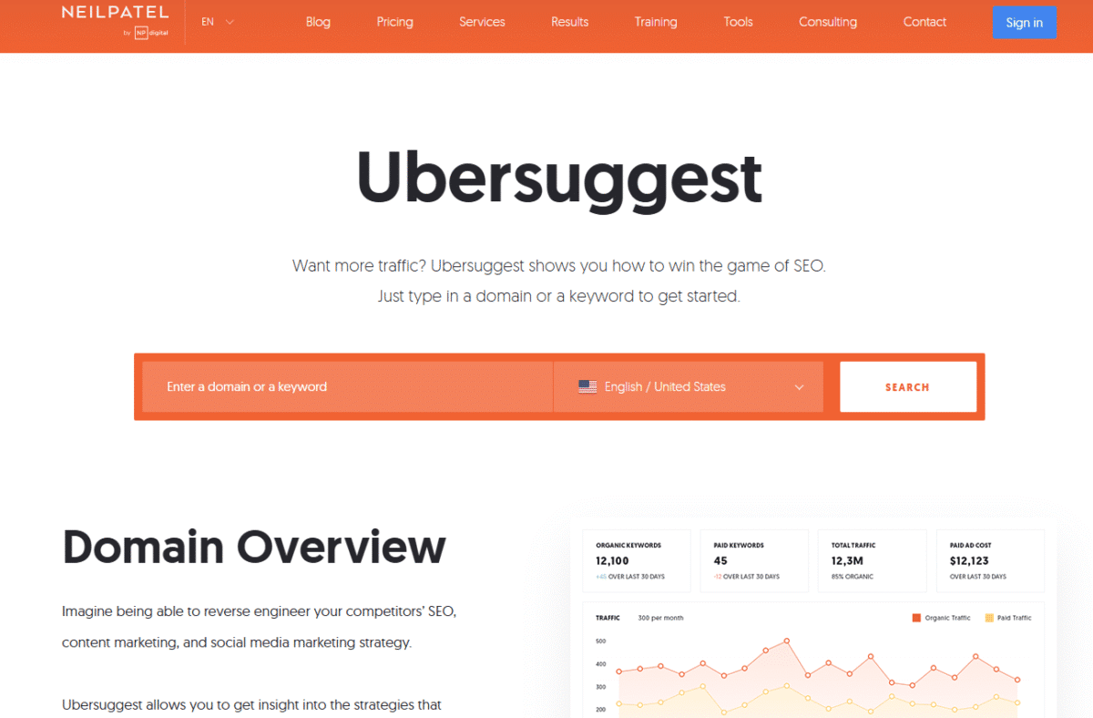 Ubersuggest