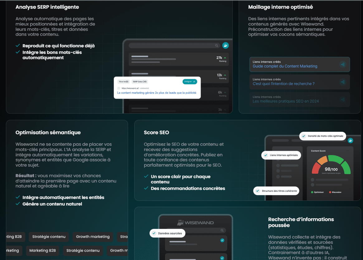 Comment utiliser Wisewand pour le SEO