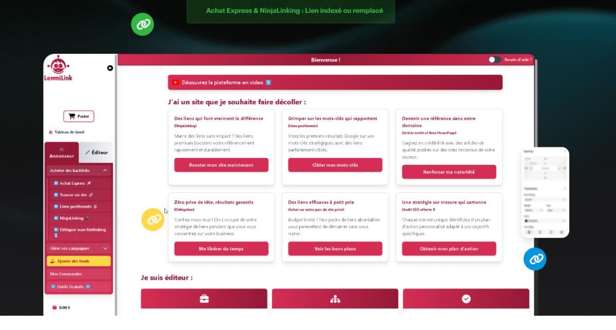 Avis LemmiLink - Netlinking et Backlinks de Qualité en 2026 3 LemmiLink : Présentation d’une Plateforme Innovante