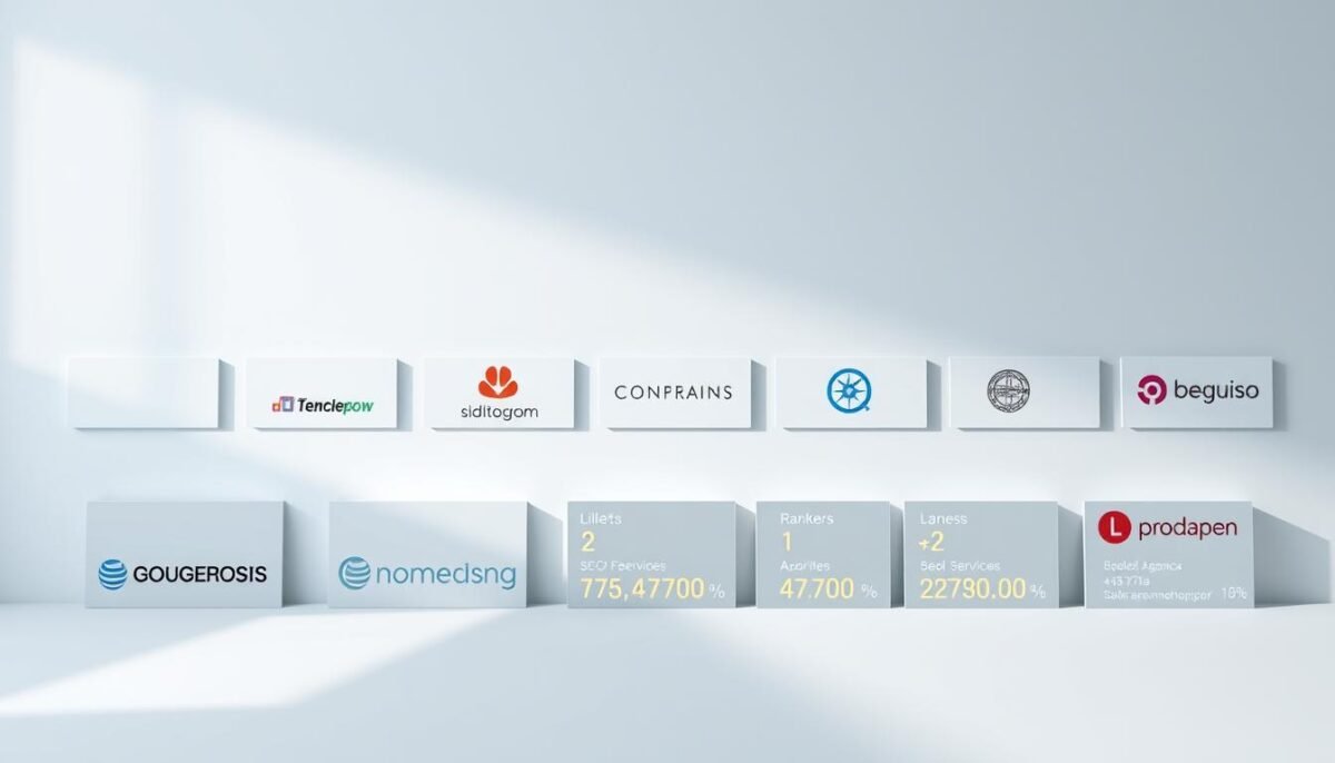 Les 10 meilleures agences SEO en belgique en 2025 2 A visually striking comparison of the top 10 SEO agencies in Belgium, set against a clean, minimal background. In the foreground, a sleek, modern arrangement of corporate logos, each one subtly highlighted and differentiated by its own unique design style, color palette, and typographic treatment. In the middle ground, a series of simple, elegant data visualizations that convey key performance metrics and rankings, allowing the viewer to quickly and intuitively grasp the relative strengths of each agency. The overall mood is one of professionalism, authority, and attention to detail, reflecting the high-caliber nature of the SEO services offered by these leading Belgian providers. Soft, directional lighting from the left casts gentle shadows, lending depth and dimensionality to the composition. The camera angle is slightly elevated, giving a sense of comprehensive overview and strategic insight.